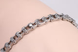 Steel Bike Chain Bracelet, Made from solid Steel, 8.50 Inches Long and 6 mm Wide