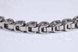 5 mm wide Cuban Steel Bracelet, Made from solid Steel, 8.50 Inches Long and 5 mm Wide