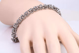 6 mm wide Cuban Steel Bracelet, Made from solid Steel, 8.50 Inches Long and 6 mm Wide