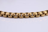 Cuban Steel Bracelet, Made from solid Steel, IP Gold Plated, measures 8.50 Inches Long and 4 mm Wide