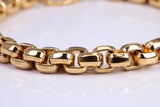 Cuban Steel Bracelet, Made from solid Steel, IP Gold Plated, measures 8.50 Inches Long and 8 mm Wide