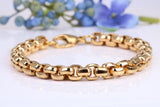 Cuban Steel Bracelet, Made from solid Steel, IP Gold Plated, measures 8.50 Inches Long and 8 mm Wide
