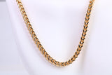 Cuban Chunky Steel Necklace, Made from solid Steel, IP Gold Plated, 5 mm Wide and available in two lengths