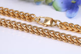 Cuban Chunky Steel Necklace, Made from solid Steel, IP Gold Plated, 5 mm Wide and available in two lengths