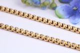 Steel Belcher Necklace, Made from solid Steel, IP Gold Plated, 4 mm Wide and available in two lengths