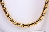 Cuban Chunky Steel Necklace, Made from solid Steel, IP Gold Plated, 5 mm Wide and available in two lengths, Gold Look for a Small Price
