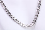 Chunky Curb Link Steel Necklace, Made from solid Steel, 7 mm Wide and available in two lengths