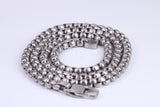 Chunky Belcher Steel Necklace, Made from solid Steel, 5 mm Wide and available in two lengths