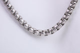 Chunky Belcher Steel Necklace, Made from solid Steel, 5 mm Wide and available in two lengths