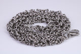 Chunky Cuban Steel Necklace, Made from solid Steel, 5 mm Wide and available in two lengths