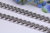 Chunky Curb Link Steel Necklace, Made from solid Steel, 7 mm Wide and available in two lengths