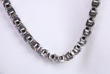 Chunky Byzantine Steel Necklace, Made from solid Steel, 5 mm Wide and available in two lengths