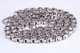 Chunky Byzantine Steel Necklace, Made from solid Steel, 5 mm Wide and available in two lengths