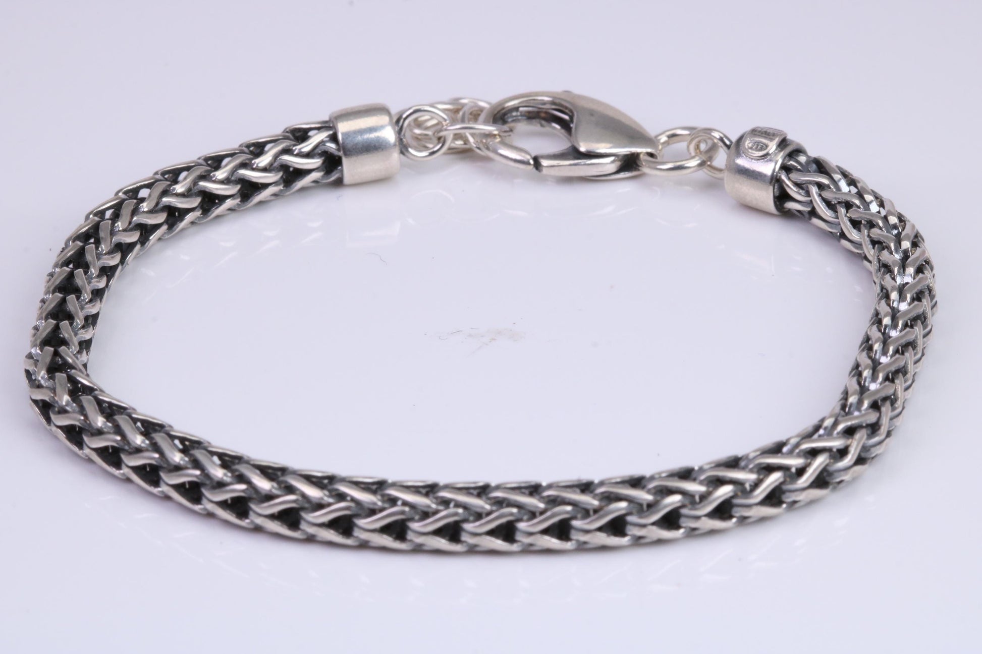 Cuban Bracelet, made from solid Sterling Silver, 8.50 Inches Long x 5 mm wide, British Hallmarked