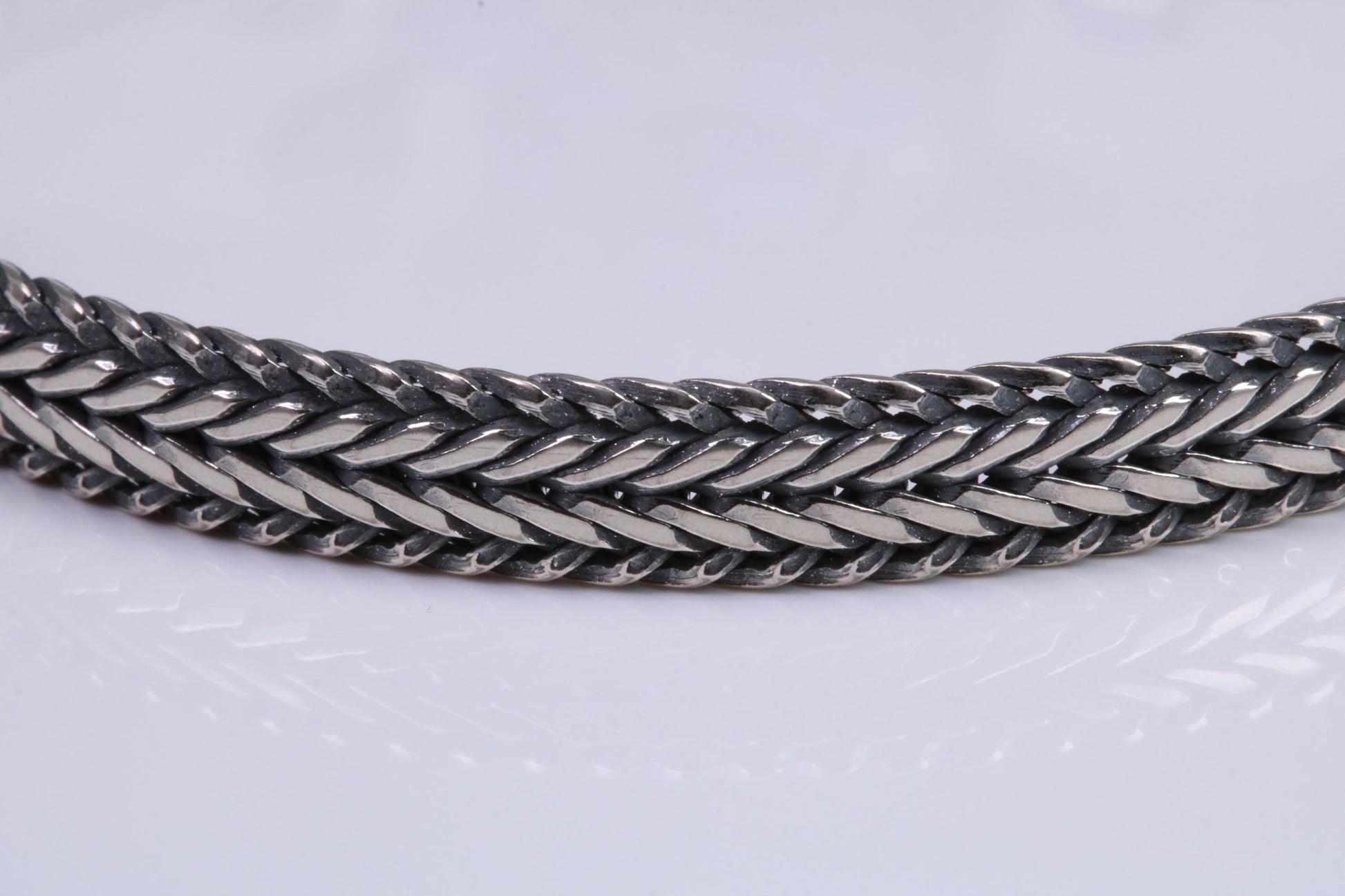 Gents Cuban Bracelet, made from solid Sterling Silver, 8.50 Inches Long x 6 mm wide, Length Adjustable, British Hallmarked