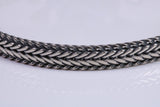 Gents Cuban Bracelet, made from solid Sterling Silver, 8.50 Inches Long x 6 mm wide, Length Adjustable, British Hallmarked
