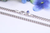Gents heavy 34 inch Chain, made from solid Sterling Silver, 34 Inches Long x 2.3 mm wide, British Hallmarked