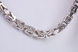 Chunky Cuban Necklace, Made from solid Cast Silver, 22 inches Long x 3.5 mm Wide