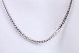 Gents heavy 34 inch Chain, made from solid Sterling Silver, 34 Inches Long x 2.3 mm wide, British Hallmarked