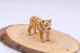 Tiger Miniature Figurine, Made from Cast 925 Grade Sterling Silver Enamel Finished with British Hallmark