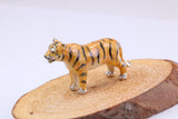 Tiger Miniature Figurine, Made from Cast 925 Grade Sterling Silver Enamel Finished with British Hallmark