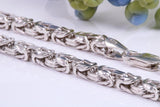 Chunky Cuban Necklace, Made from solid Cast Silver, 22 inches Long x 3.5 mm Wide