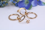 36 mm Long Dropper Earrings Made from 9ct Yellow Gold