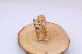 Tiger Miniature Figurine, Made from Cast 925 Grade Sterling Silver Enamel Finished with British Hallmark