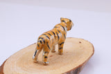 Tiger Miniature Figurine, Made from Cast 925 Grade Sterling Silver Enamel Finished with British Hallmark