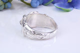 23 mm Wide Buckle ring, made from solid cast silver, British Hallmarked