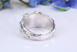 23 mm Wide Buckle ring, made from solid cast silver, British Hallmarked