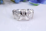 23 mm Wide Buckle ring, made from solid cast silver, British Hallmarked
