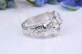 23 mm Wide Buckle ring, made from solid cast silver, British Hallmarked