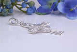 Large 42 mm Long Celtic Cross, Made From Solid Cast Silver