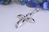 44 mm Long, Large Sterling Silver Cross, Made From Solid Cast Silver, British Hallmarked
