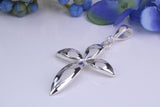 44 mm Long, Large Sterling Silver Cross, Made From Solid Cast Silver, British Hallmarked