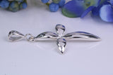 44 mm Long, Large Sterling Silver Cross, Made From Solid Cast Silver, British Hallmarked