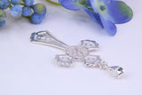 Large 46 mm Long Ornate Cross, Made From Solid Cast Silver