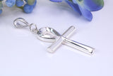 Large 43 mm Long Ankh Cross, Made From Solid Cast Silver, British Hallmarked