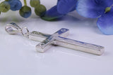 40 mm Long Sterling Silver Chunky Cross, Made From Solid Cast Silver