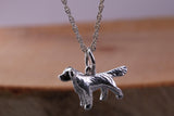 Pointer Dog Charm Necklace, made from solid cast Silver, complete with Silver Chain
