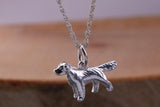 Pointer Dog Charm Necklace, made from solid cast Silver, complete with Silver Chain