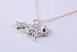 Fox Charm Necklace, made from solid cast Silver, complete with Silver Chain