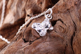 Teddy Bear Necklace, made from solid cast Silver, complete with Silver Chain