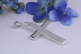 50 mm Long, Large Sterling Silver Crucifix, Made From Solid Cast Silver, British Hallmarked