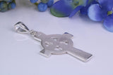 Large 42 mm Long Celtic Cross, Made From Solid Cast Silver
