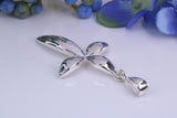 44 mm Long, Large Sterling Silver Cross, Made From Solid Cast Silver, British Hallmarked