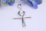 Large 43 mm Long Ankh Cross, Made From Solid Cast Silver, British Hallmarked