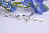 Large 43 mm Long Ankh Cross, Made From Solid Cast Silver, British Hallmarked