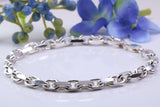 Heavy Bracelet, made from solid Sterling Silver, 8.50 Inches Long x 5 mm wide, Good Weighty Feel to this Bracelet